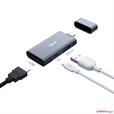 خرید هاب 3 پورت USB-C جی سی پال JCPAL مدل travel Hub Linx Series